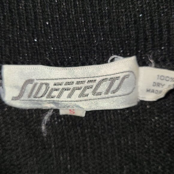 SIDEFFECTS Vintage 80s Sweater Cardigan, Size Small - Picture 7 of 8